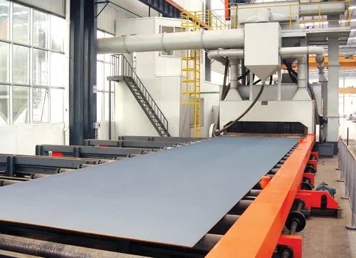 泉州非标定制碳钢型材喷砂机及其应用