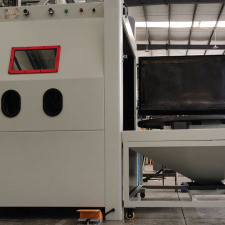 泉州无尘喷砂机半自动模具喷砂机